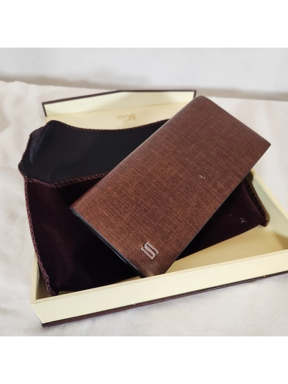 Septwolves SWLeather Brown Leather Men's Bi-Fold Wallet NIB
